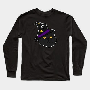 Witchy Kitty Long Sleeve T-Shirt